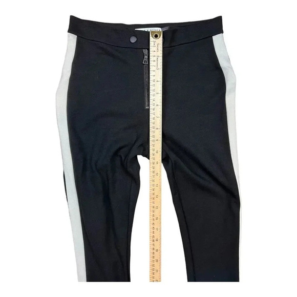 Alice + Olivia Daryl Riding Pant in Black & Natural - Picture 9 of 15
